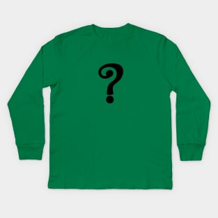 Riddle Me This Kids Long Sleeve T-Shirt